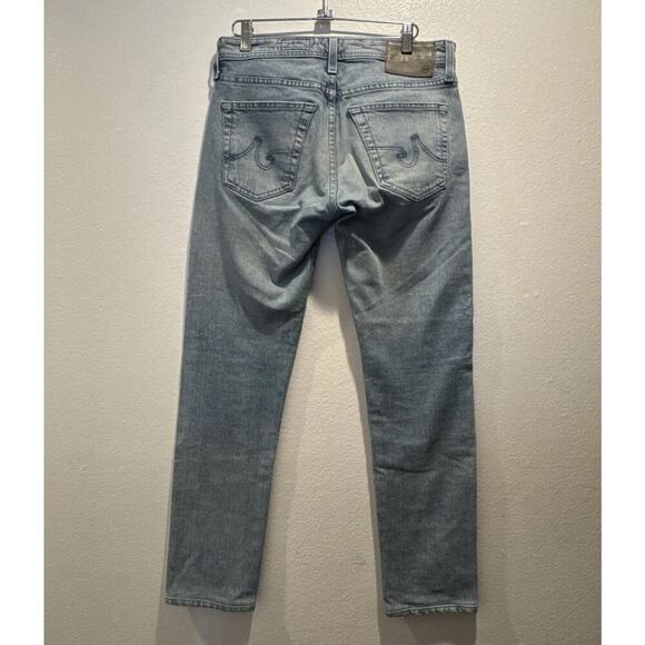 AG Adriano Goldschmied Size 29 Dylan Slim Skinny Blue Light Wash Jeans ALTERED - Picture 2 of 10